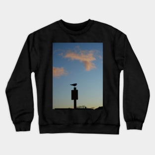 Scottish Photography Series (Vectorized) - Birdie on the Post Crewneck Sweatshirt